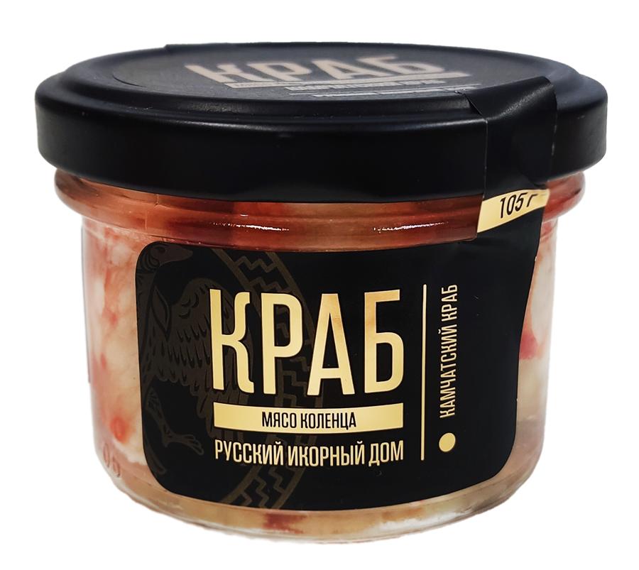 Мясо Рид краба консервированное в собственном соку коленце 105 гр., стекло