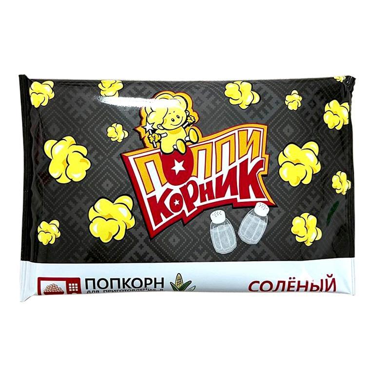 Попкорн для микроволновой печи Поппикорник Соленый 90 гр., флоу-пак