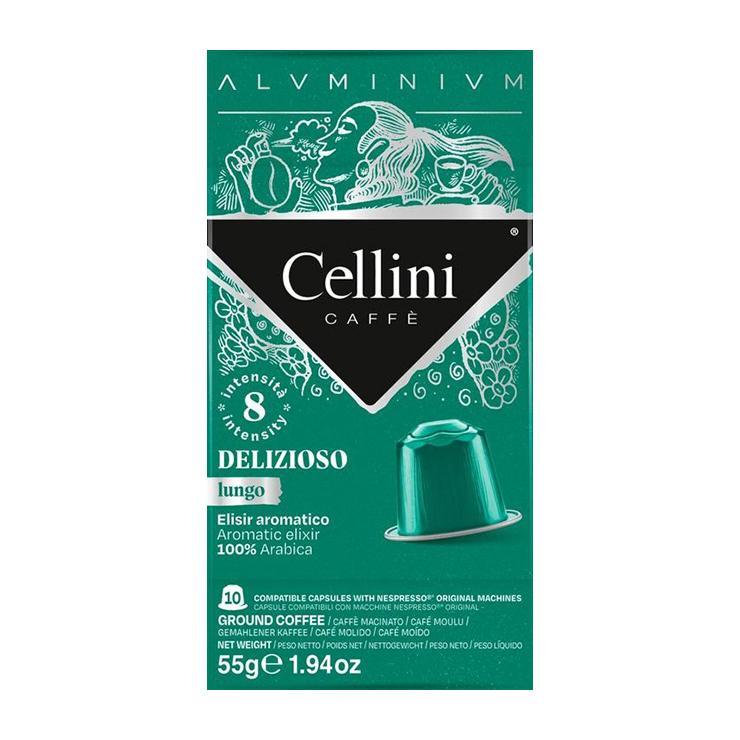 Кофе Cellini Delizioso 100% Arabica в капсулах 10 шт. 55 гр., картон