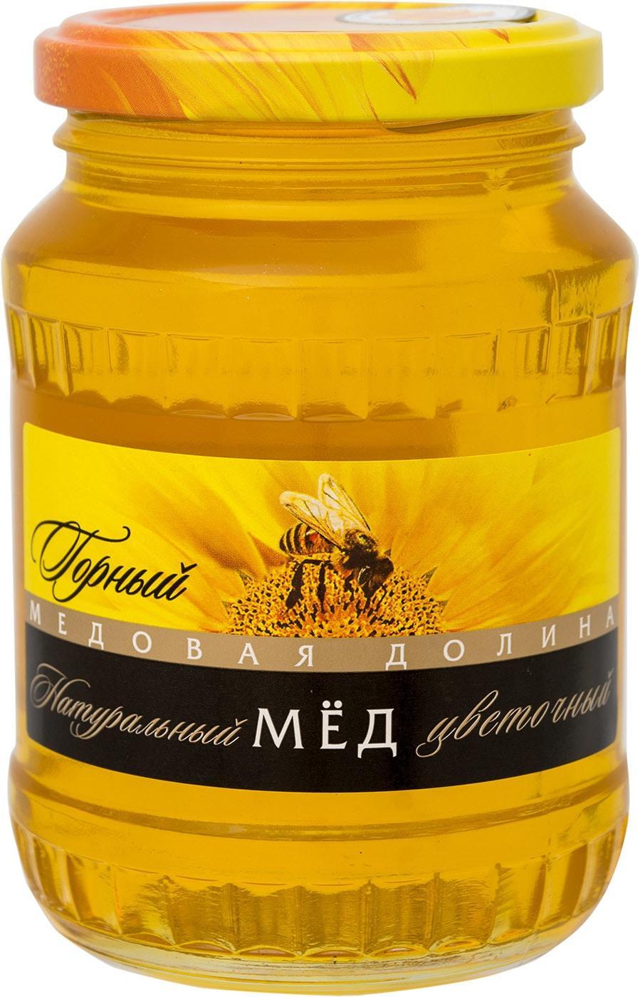 Мед Медовая Долина горный 500 гр., стекло