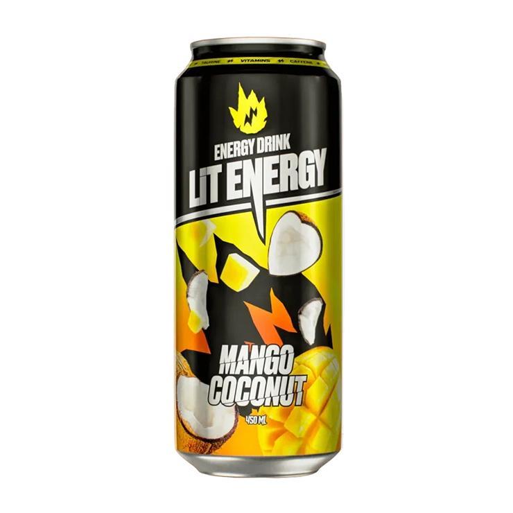 Напиток энергетический LiT Energy Mango Coconut манго кокос 450 мл., ж/б
