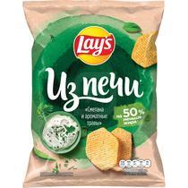 Чипсы Lay's Из печи сметана и ароматные травы 85 гр., флоу-пак