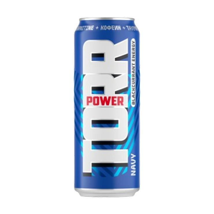 Напиток энергетический Power Torr Navy 450 мл., ж/б