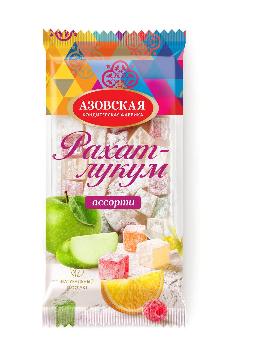 Рахат-лукум Азовская КФ ассорти 200 гр, флоу-пак