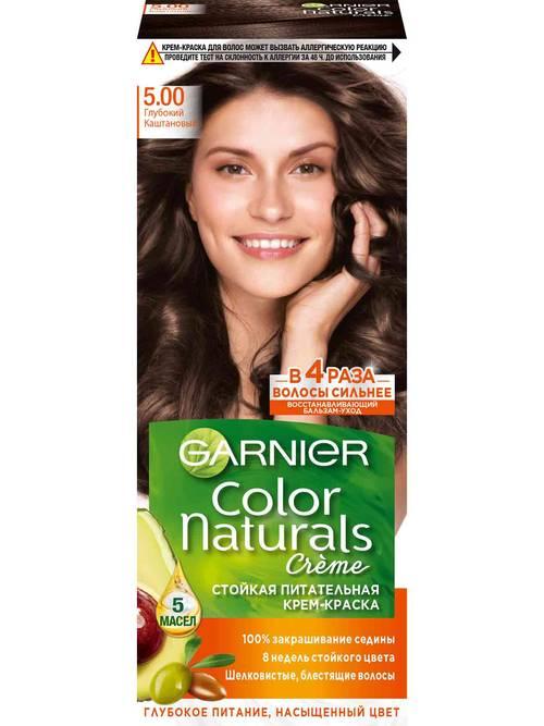 Краска для волос Garnier color naturals 5 светлый каштан, 110 мл., картон