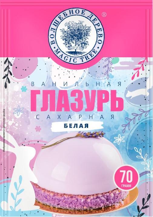 Глазурь сахарная Волшебное дерево ванильная белая 70 гр., саше