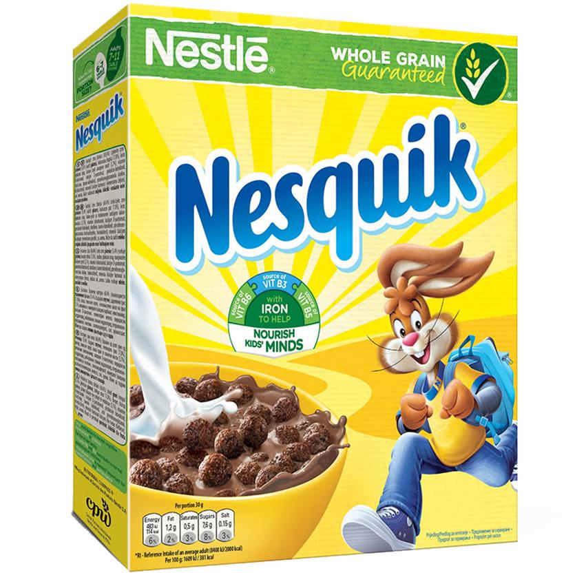 Готовый завтрак NESQUIK шоколадные шарики 510 гр., картон