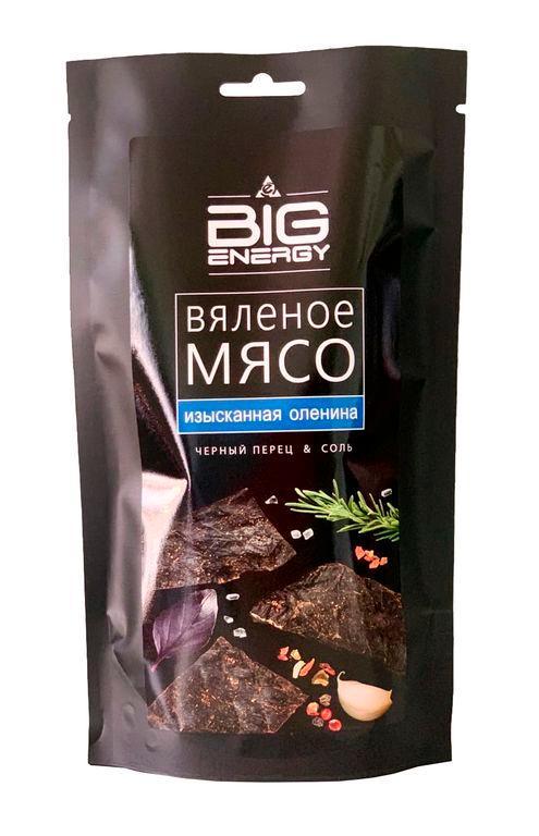 Вяленое мясо Big Energy Ломтики оленина 50 гр., дой-пак