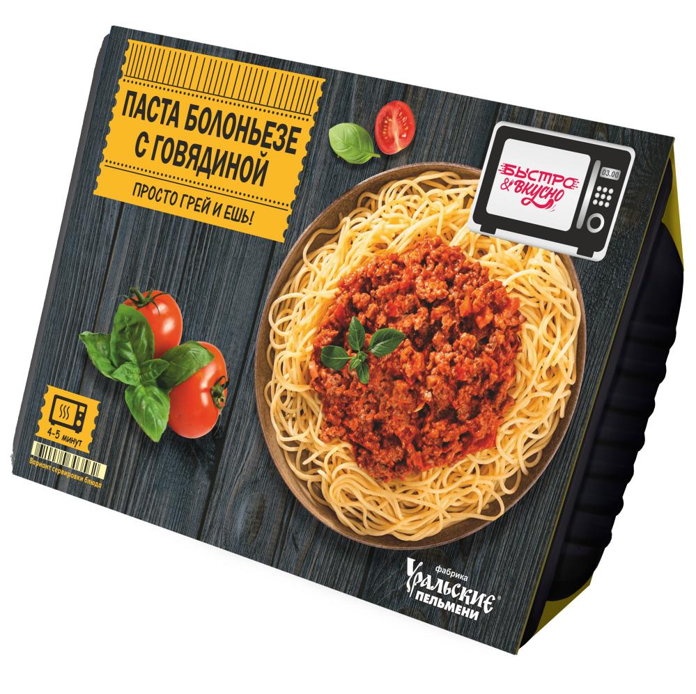 Паста Болоньезе с говядиной Быстро и вкусно 250 гр., ПЭТ