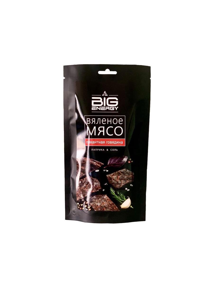 Мясо Big Energy из говядины вяленое 50 гр., дой-пак