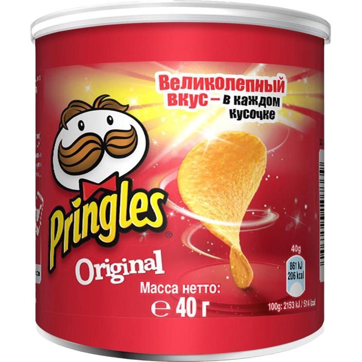 Чипсы Pringles оригинал 40 гр., туба