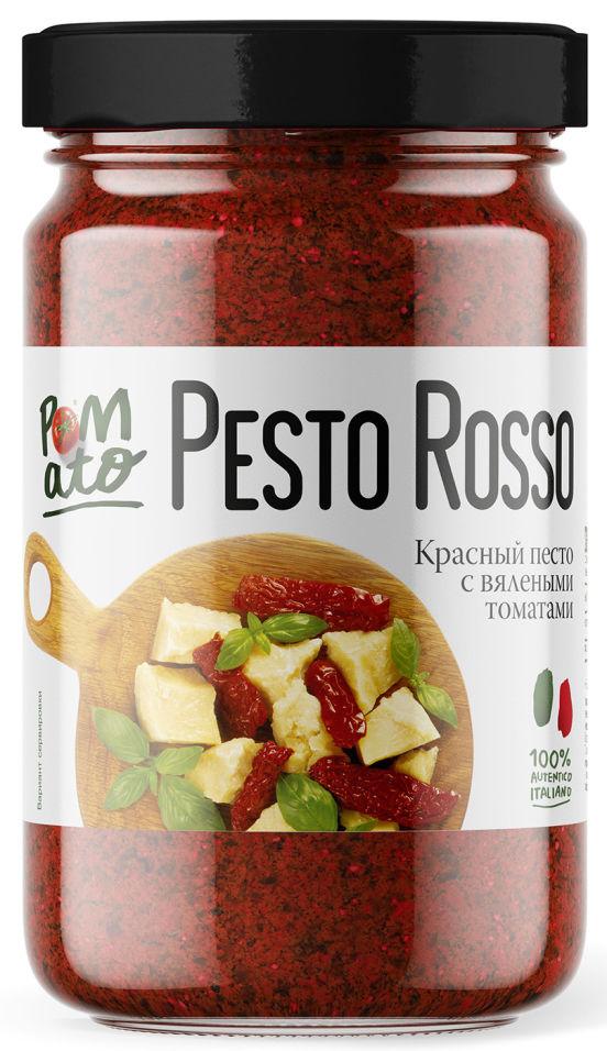 Соус POMATO красный песто с вялеными томатами 190 гр., стекло