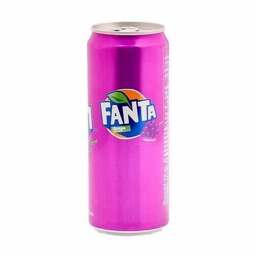Напиток газированный Fanta виноград 330 мл., ж/б