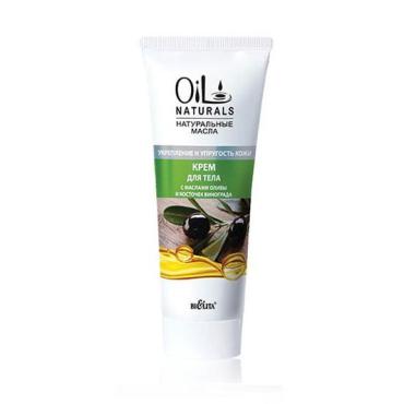 Крем для тела Bielita Oil Naturals с маслами Оливы и Виноградных косточек укрепление и упругость
