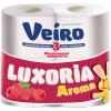 Бумага туалетная Veiro Luxoria Малина 3 слоя 4 рулона, пленка