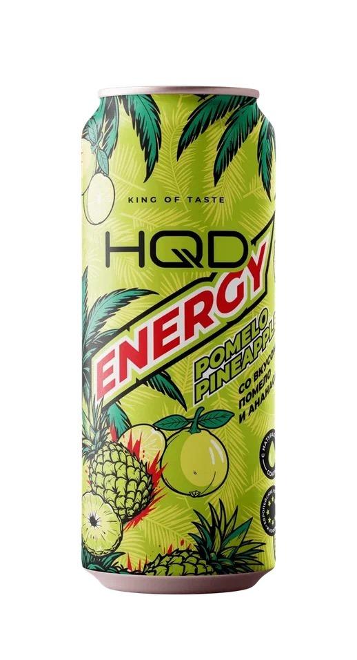 Напиток энергетический HQD Energy Pomelo Pineapple помело ананас 450 мл., ж/б