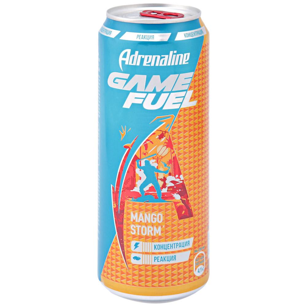 Напиток энергетический Adrenaline Rush Game Fuel Манго 450 мл., ж/б