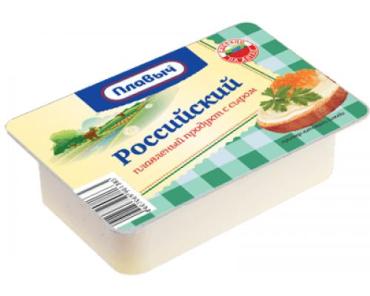 Плавленый продукт с сыром российский Плавыч, 90 гр., пластиковый контейнер