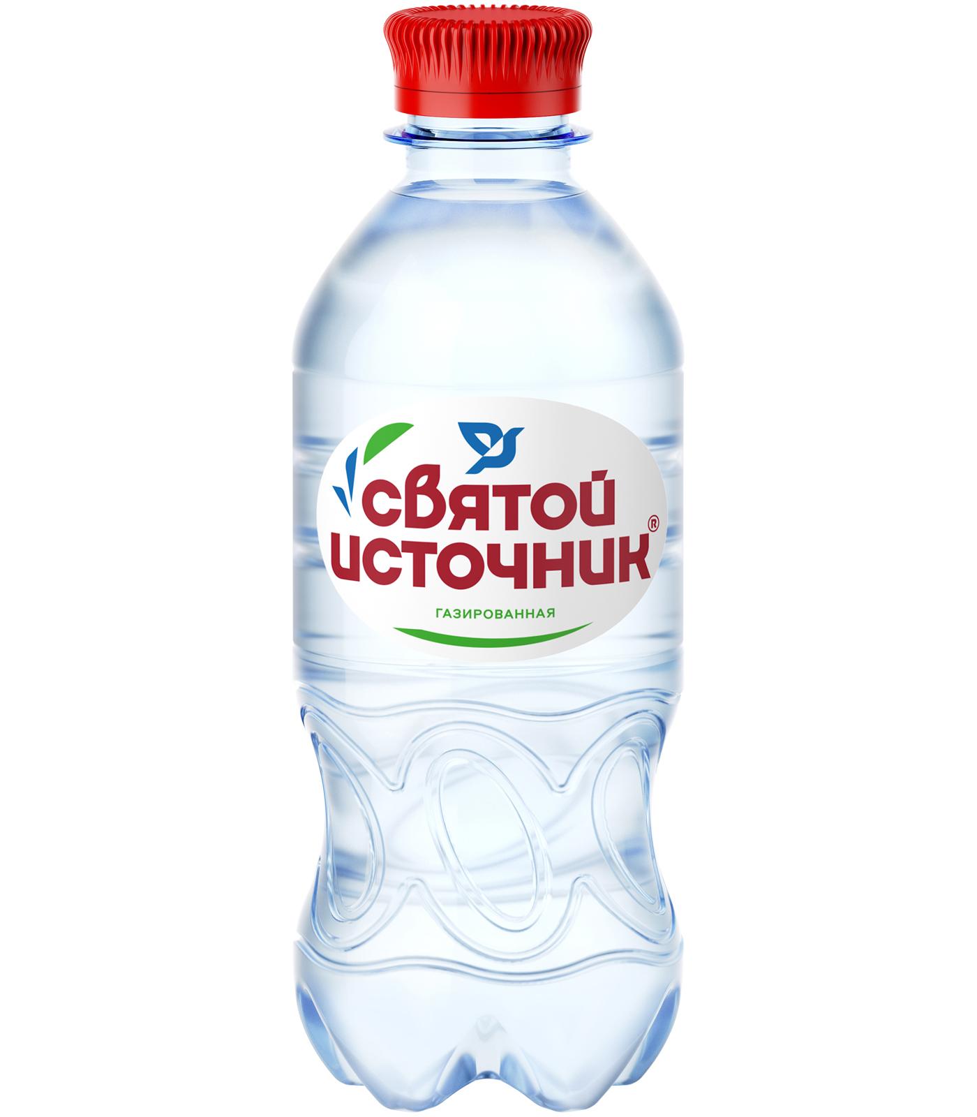 Вода газированная Святой Источник 330 мл., ПЭТ