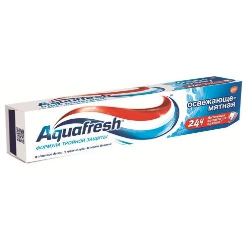 Паста зубная Aquafresh Тройная защита освежающе-мятная 50 мл., картон