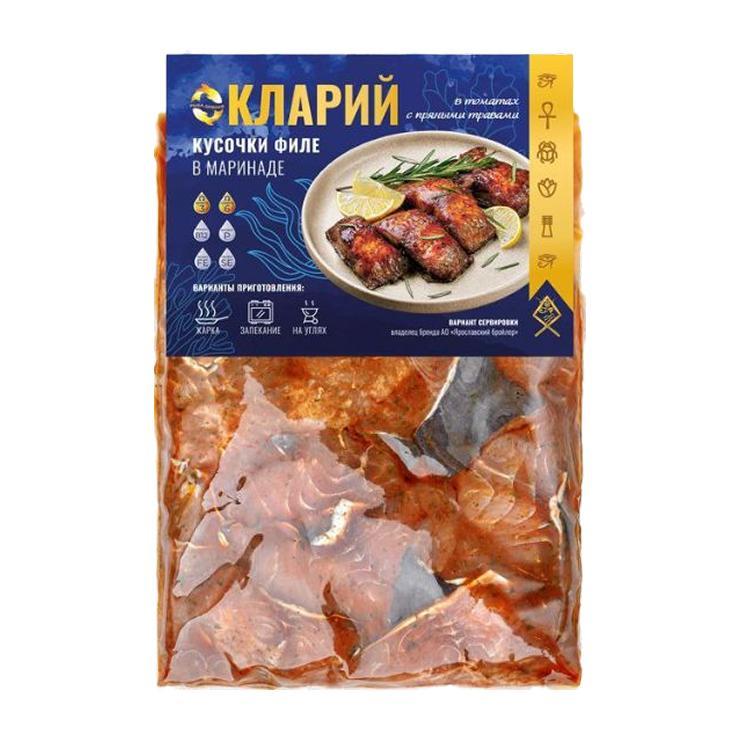 Сом клариевый Рыба дивня филе в маринаде з/м 270 гр., пакет