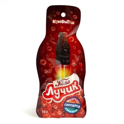 Карамель на светящейся палочке Лучик со вкусом колы 10 гр., саше
