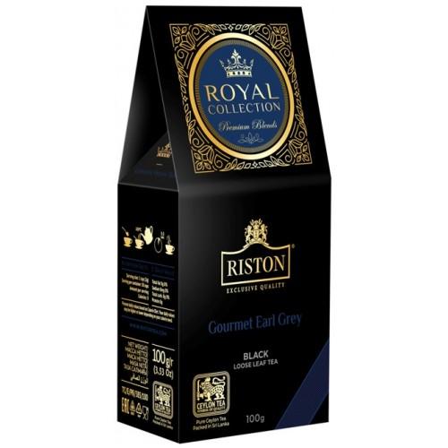 Чай среднелистовой, Riston Royal Collection Gourmet Earl Grey, 100 гр., дой-пак