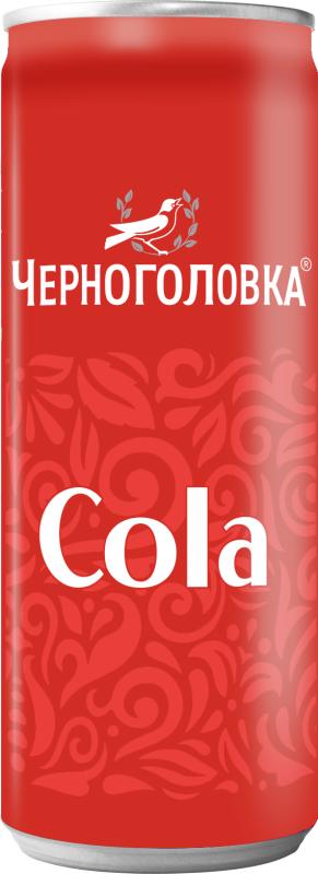 Напиток газированный Черноголовка Кола 330 мл., ж/б