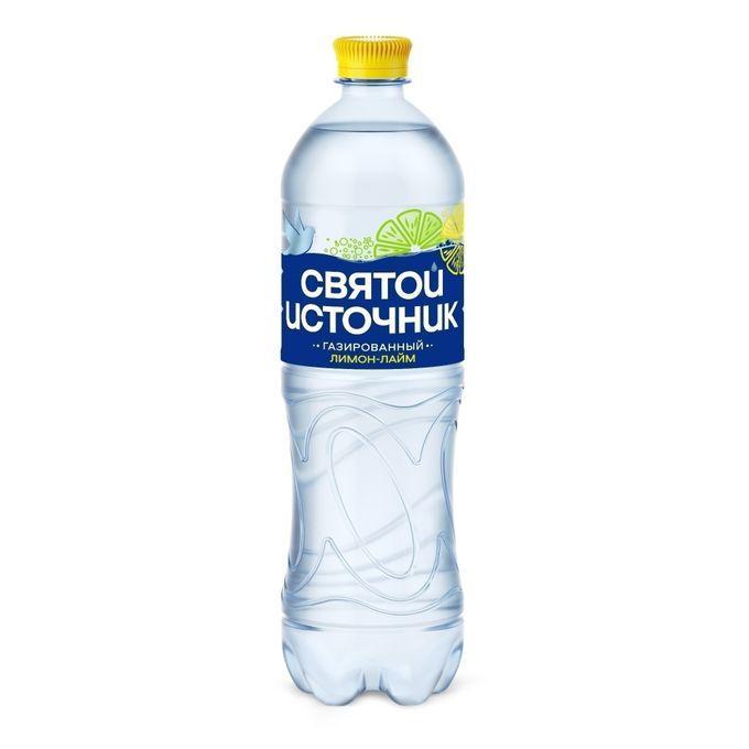 Вода газированная Святой Источник лимон лайм 1 л., ПЭТ