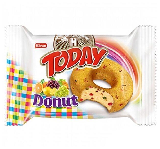 Кекс Today Donut с фруктовым вкусом 45 гр., флоу-пак