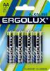 Батарейка Ergolux LR6 Alkaline BL-4 1.5В 4шт, блистер