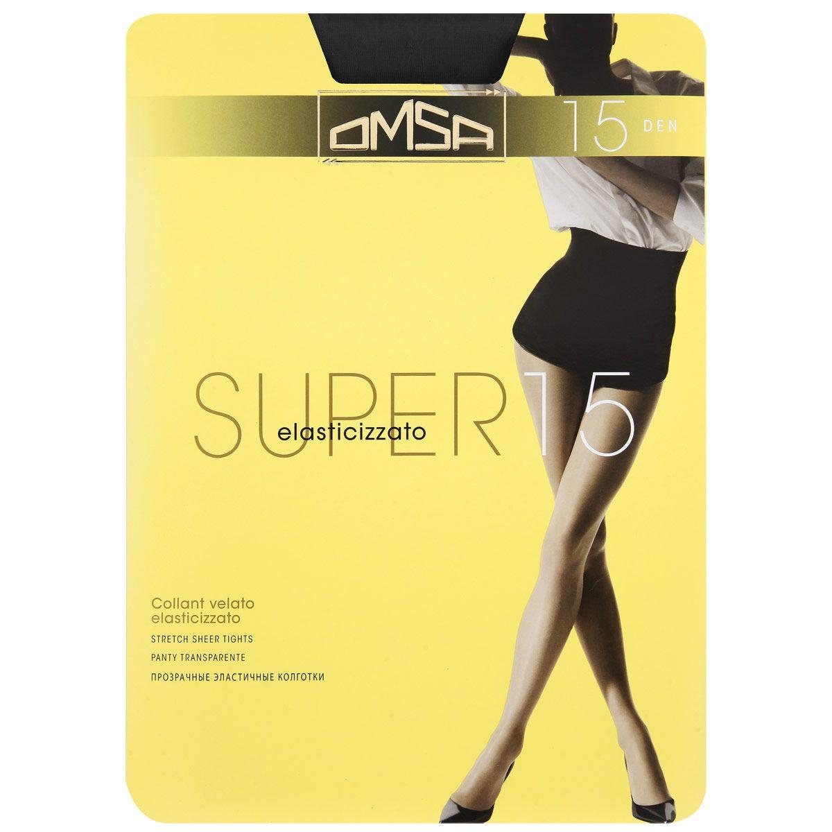 Колготки Omsa Super 15 den Nero р.3M