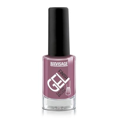 Лак для ногтей тон 23 (лилово-сливовый) LUX visage Gel finish,9 гр., стекло