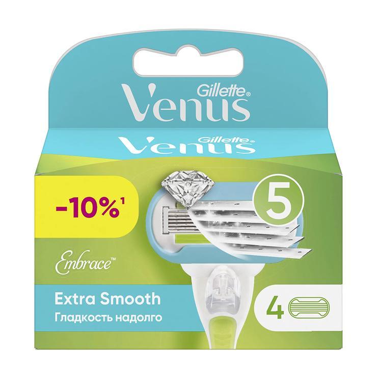 Картриджи сменные Venus Embrace для бритья 4 шт., картон
