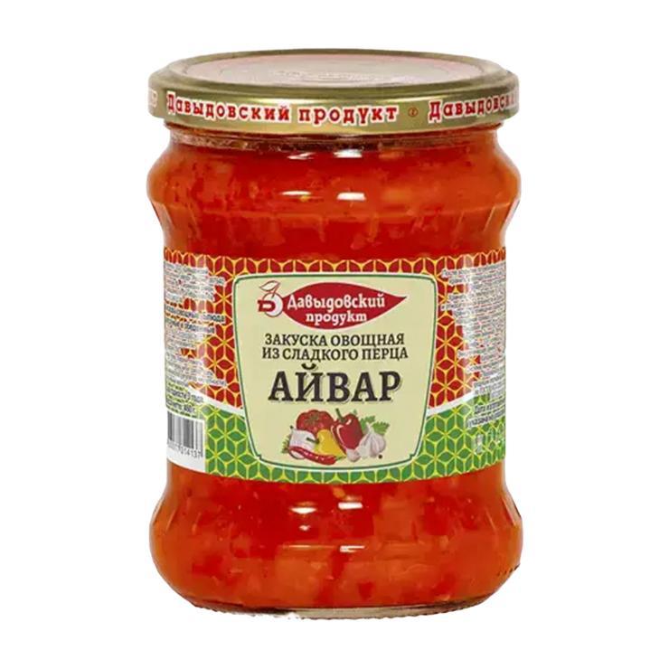 Закуска овощная Давыдовский продукт Айвар из сладкого перца 460 гр., стекло