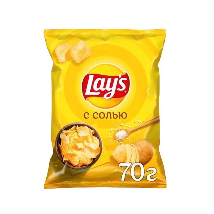 Чипсы картофельные Lay's соль 70 гр., флоу-пак