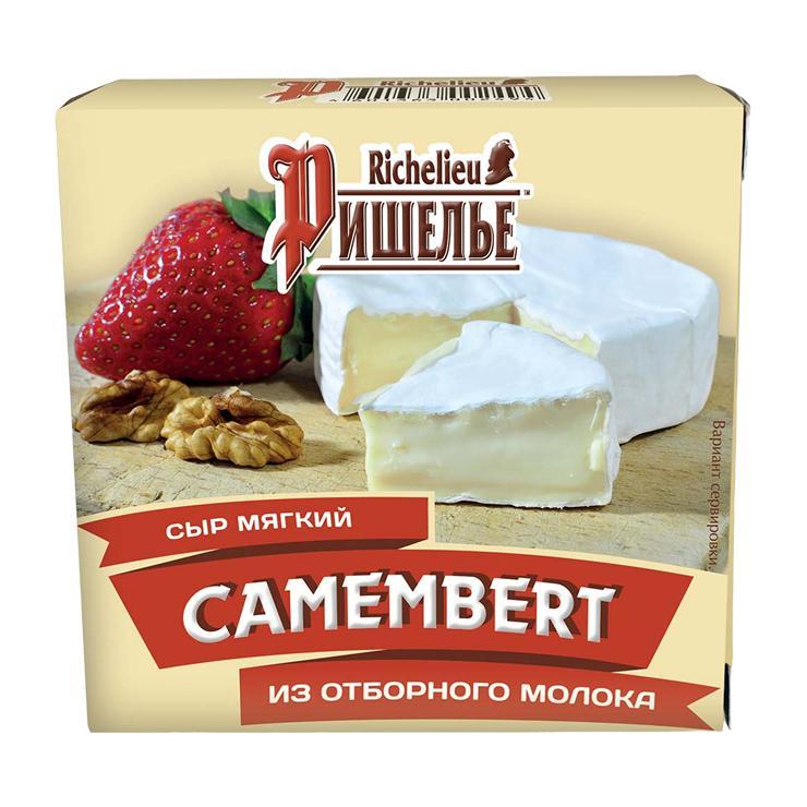 Сыр Ришелье Camembert мягкий 125 гр., картон