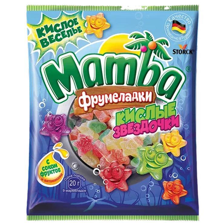 Мармелад Mamba фрумеладки кислые звездочки 70 гр., флоу-пак