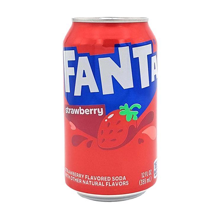 Напиток газированный Fanta клубника США 355 мл., ж/б