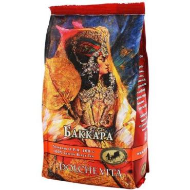 Чай черный ароматизированный, Dolche vita, Баккара 200 гр., пластиковый пакет