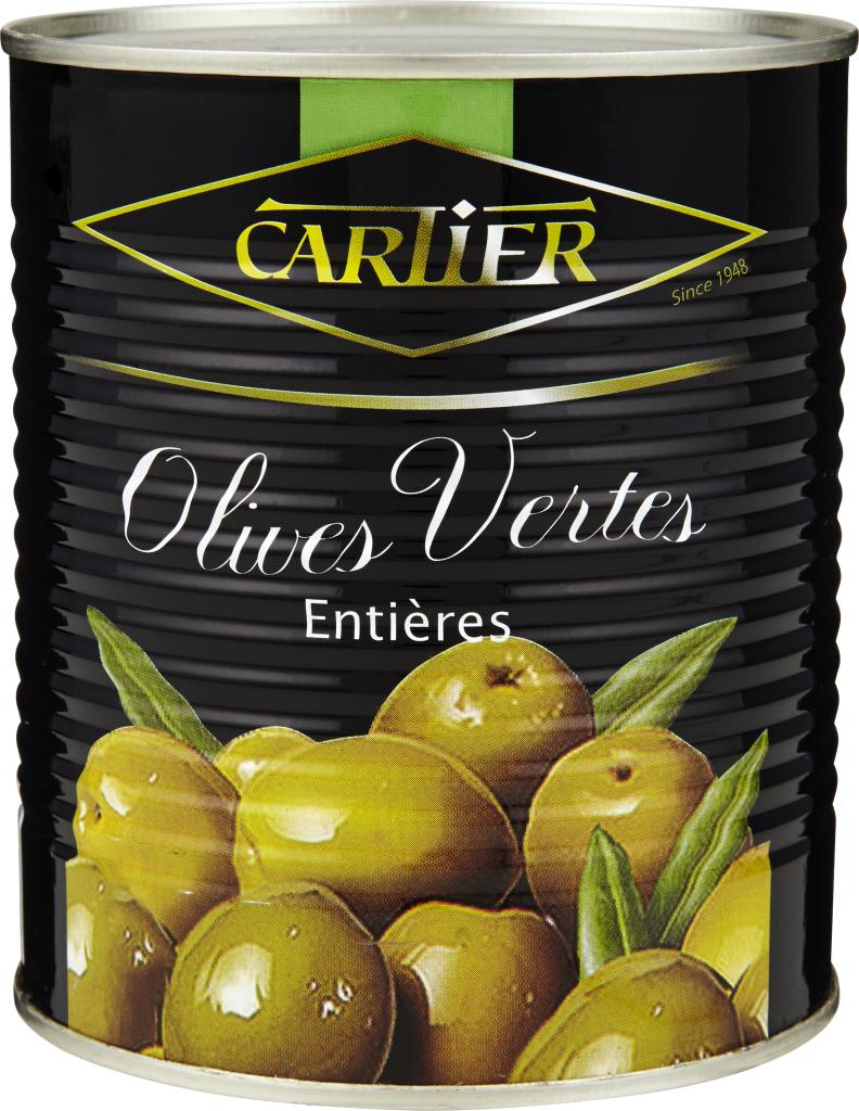 Оливки Cartier Зеленые с косточкой