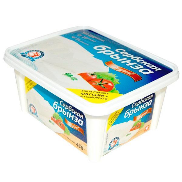 Сыр мягкий Mlekara Sabac Сербская брынза 45% 450 гр., ПЭТ
