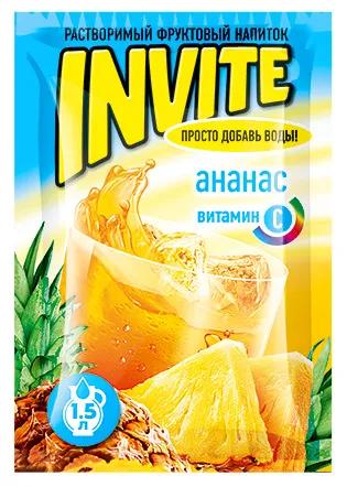 Растворимый напиток Invite Ананас 9 гр., саше