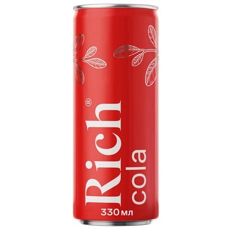 Напиток газированный Rich Cola 330 мл., ж/б