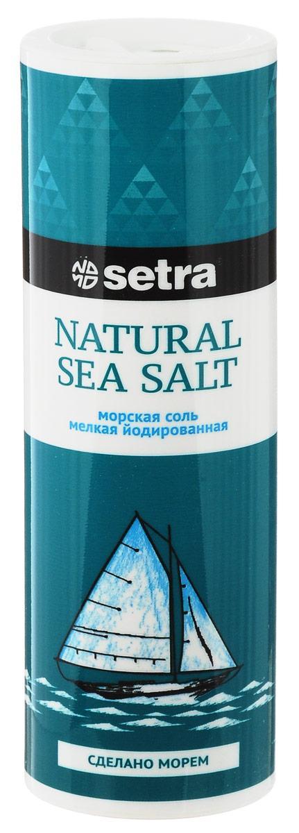 Соль Setra Морская мелкая йодированная 250 гр., ПЭТ