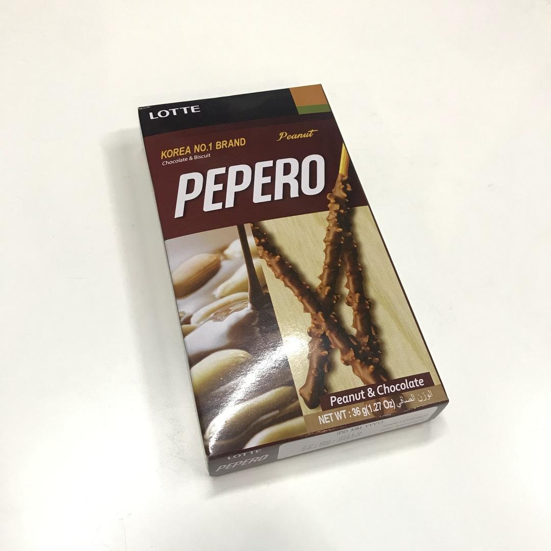 Соломка в шоколадной глазури PEPERO Crunky, Pepero, 39 гр., флоу-пак