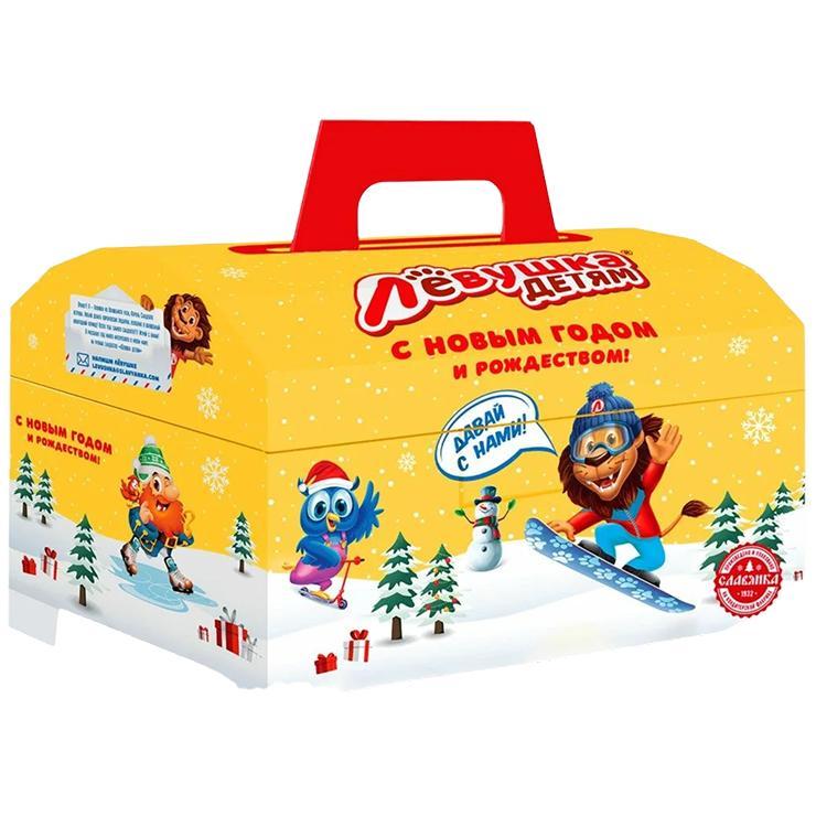 Подарок новогодний Славянка Левушка ассорти №3 501 гр., картон