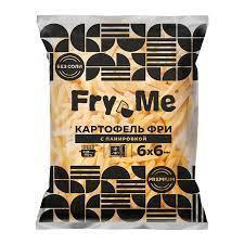 Картофель фри Fry Me Premium с панировкой 6х6 мм. 2,5 кг., флоу-пак