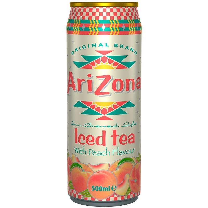Чай холодный Arizona Green Tea Peach 500 мл., ж/б