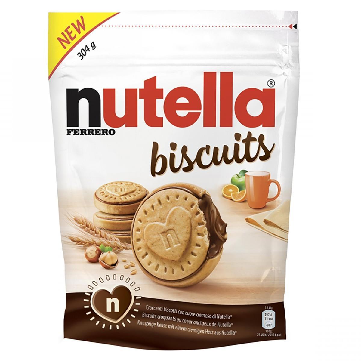 Печенье Nutella Biscuits 304 гр., дой-пак